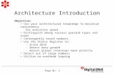 Page 01- 1 Architecture Introduction Objective: Use your architectural knowledge to maximize concurrency for execution speed Distinguish among various.