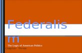 Federalism Chapter Three The Logic of American Politics