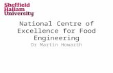 National Centre of Excellence for Food Engineering Dr Martin Howarth.