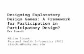 Computer/Human Interaction Spring 2013 Northeastern University1 Designing Exploratory Design Games: A Framework for Participation in Participatory Design?