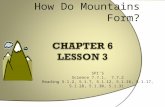 How Do Mountains Form? SPI’S Science 7.7.1, 7.7.2 Reading 5.1.2, 5.1.7, 5.1.12, 5.1.16, 5.1.17, 5.1.28, 5.1.30, 5.1.31.