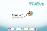 21/09/2015  Giving you the time and space to explore the concept of wellbeing  What is wellbeing? Is it important?  Five Ways to Wellbeing Framework.