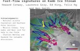 Fast-flow signatures on Kamb Ice Stream Howard Conway, Laurence Gray, Ed King, Felix Ng and Ben Smith Acknowledgements: - National Science Foundation and.