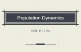 Population Dynamics SOL BIO 9a. BIO SOL: 9a The student will investigate and understand dynamic equilibria within populations, communities, and ecosystems.