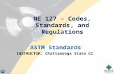 NE 127 – Codes, Standards, and Regulations ASTM Standards INSTRUCTOR: Chattanooga State CC.
