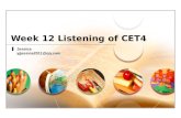 Week 12 Listening of CET4 Jessica yjjessica2011@qq.com.