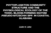 PHYTOPLANKTON COMMUNITY STRUCTURE AND THE PHYSIOLOGICAL ECOLOGY OF THE TOXIC, BLOOM-FORMING DIATOM PSEUDO-NITZSCHIA SPP. IN COASTAL ALABAMA Justin D. Liefer.