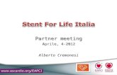 Partner meeting Aprile, 4-2012 Alberto Cremonesi.
