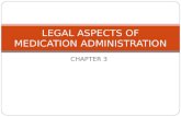 CHAPTER 3 LEGAL ASPECTS OF MEDICATION ADMINISTRATION.