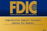 Comprehensive Deposit Insurance Seminar For Bankers 2015.