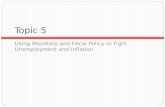 Topic 5 Using Monetary and Fiscal Policy to Fight Unemployment and Inflation.