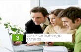 3 CERTIFICATIONS AND RATINGS. Slide header copy In This Chapter >Sustainable building certifications and ratings >The decision to pursue a certification.