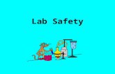 Lab Safety. Evacuation From the main lab Exit the lab and go left. Go to the end of the hall and go through the room on the left. Go out the door and.