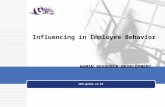 Influencing in Employee Behavior HUMAN RESOURCE DEVELOPMENT .
