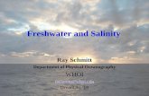 Freshwater and Salinity Ray Schmitt Department of Physical Oceanography WHOI rschmitt@whoi.edu OceanObs ‘09.