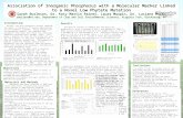 Association of Inorganic Phosphorus with a Molecular Marker Linked to a Novel Low Phytate Mutation Sarah Burleson, Dr. Katy Martin Rainey, Laura Maupin,