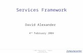 © 2004 Computacenter – Company Confidential Internal Use Only Services Framework David Alexander 4 th February 2004.