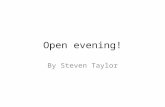 Open evening! By Steven Taylor. About the school 20us.htm.
