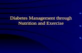 Diabetes Management through Nutrition and Exercise.