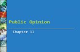 Public Opinion Chapter 11. In this chapter we will learn about The role of public opinion in a democracy How public opinion can be measured Where our.