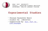 Sherwan Najmaldin Noori  Student No. (20143744)  Suppervised by: Asst. Prof. Dr. Cise Cavusoglu Asst. Prof. Dr. Cise Cavusoglu NEAR EAST UNIVERSITY.