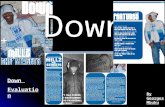 Down Down Evaluation By Georges Mbuku. DOWN MAGAZINE FRONT COVER.