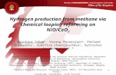 Hydrogen production from methane via chemical looping reforming on NiO/CeO 2 Apichaya Yahom 1, Varong Pavarajarn 2, Patiwat Onbhuddha 3, Sumittra Charojrochkul.
