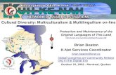 Cultural Diversity: Multiculturalism & Multilinguilism on-line Protection and Maintenance of the Original Languages of This Land .