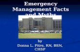 Emergency Management Facts and Myths by Donna L. Pitre, RN, BSN, CHSP.