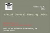 February 8, 2013 bgsa@uottawa.ca  Find us on Facebook (University of Ottawa BGSA)