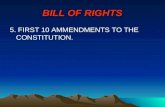 BILL OF RIGHTS 5. FIRST 10 AMMENDMENTS TO THE CONSTITUTION.