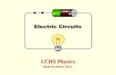 LCHS Physics Mark Ewoldsen, Ph.D. Definitions Voltage: Electric Potential or Potential Difference (Energy added or used)Voltage: Electric Potential or.