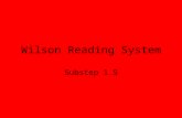 Wilson Reading System Substep 1.5. Part 1 Sound Cards Quick Drill.