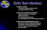 Hal Mooz (CEO)- President Lockheed (1970-1990) Founded ENStrike (1995) Cody Lutke (Company President) Project Manager (17 projects) NASA consultant BS: