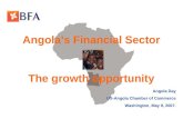 Angola’s Financial Sector The growth opportunity Angola Day US-Angola Chamber of Commerce Washington, May 9, 2007.