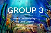 GROUP 3 Welsie Claire Mejong Jeila Carie Dihayco Wenjeal Fuentes Jetmoore Rumao.