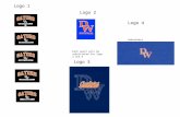Logo 1 Logo 2 Logo 3 Each sport will be substituted for logo 2 and 3 Logo 4 Embroidery.