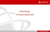 Www.anton-paar.com Rheology of food materials. 2 Food products: life cycle Food productsRheological characterization Formulation -- Composition, additives.