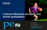 Cultural influences on equity and sports participation.