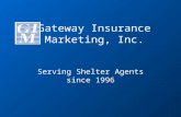 Gateway Insurance Marketing, Inc. Serving Shelter Agents since 1996.