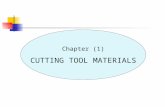 Chapter (1) CUTTING TOOL MATERIALS. TOPICS : Introduction Carbon and medium alloy steels High speed steels Cast-cobalt alloys Carbides Coated tools Alumina-based.