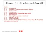 2002 Prentice Hall, Inc. All rights reserved. Chapter 11 - Graphics and Java 2D Outline 11.1 Introduction 11.2 Graphics Contexts and Graphics Objects.