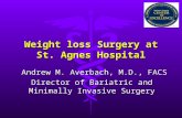 Weight loss Surgery at St. Agnes Hospital Andrew M. Averbach, M.D., FACS Andrew M. Averbach, M.D., FACS Director of Bariatric and Minimally Invasive Surgery.