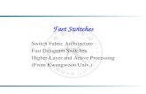 Fast Switches Switch Fabric Architecture Fast Datagram Switches Higher-Layer and Active Processing (From Kwangwoon Univ.)