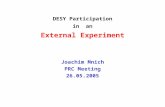 DESY Participation in an External Experiment Joachim Mnich PRC Meeting 26.05.2005.