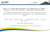 1 School of Technology Multimedia and Communication (SMMTC) \ College of Arts and Sciences, Universiti Utara Malaysia The Government Transformation Programmes.