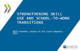 STRENGTHENING SKILL USE AND SCHOOL-TO- WORK TRANSITIONS OECD Economic Survey of the Czech Republic 2014.