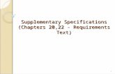 Supplementary Specifications (Chapters 20,22 - Requirements Text) 1.