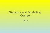 Statistics and Modelling Course 2011. Probability Distributions (cont.) Achievement Standard 90646 Solve Probability Distribution Models to solve straightforward.