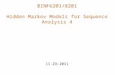 BINF6201/8201 Hidden Markov Models for Sequence Analysis 4 11-29-2011.